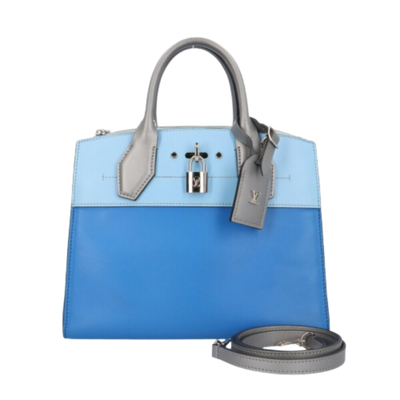 Vintage Blue Fabric Louis Vuitton Shoulder Bags
