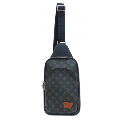 Vintage Blue Fabric Louis Vuitton Crossbody Bag