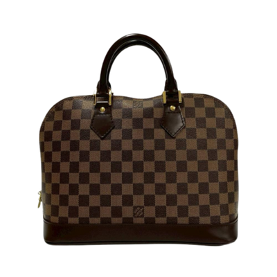 Pre-Owned Brown Canvas Louis Vuitton Alma