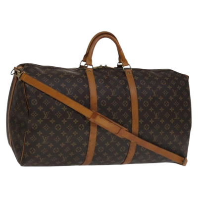 Brown Canvas Louis Vuitton Keepall