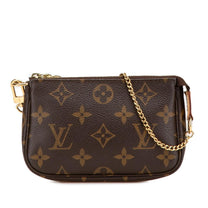 Thumbnail of Pre-Owned Brown Canvas Louis Vuitton Pochette Accessoires - Image 1