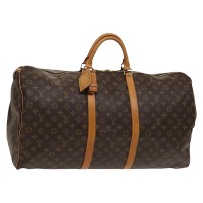 Brown Canvas Louis Vuitton Keepall