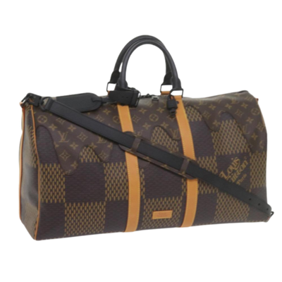 Vintage Brown Canvas Louis Vuitton Keepall
