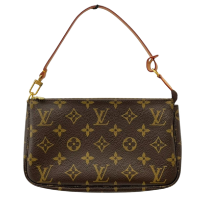 Vintage Brown Canvas Louis Vuitton Pochette Accessoires
