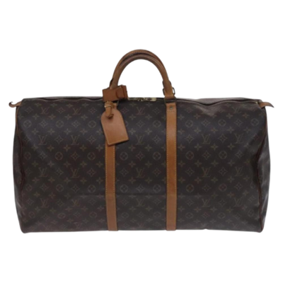 Vintage Brown Canvas Louis Vuitton Keepall