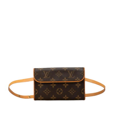 Pre-Owned Brown Canvas Louis Vuitton Florentine Pochette
