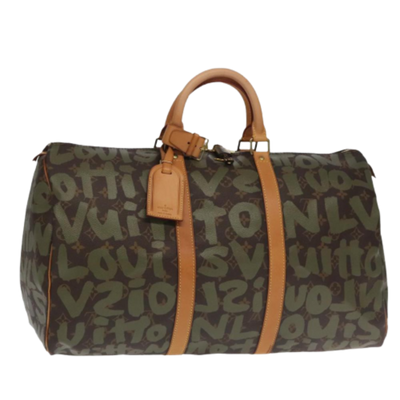 Brown Canvas Louis Vuitton Keepall