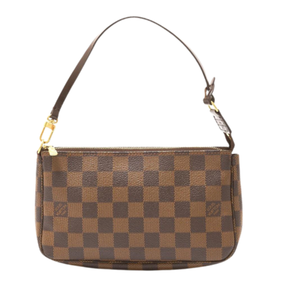 Brown Canvas Louis Vuitton Pochette Accessoires