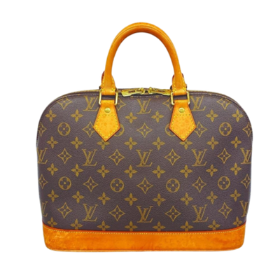 Vintage Brown Canvas Louis Vuitton Alma