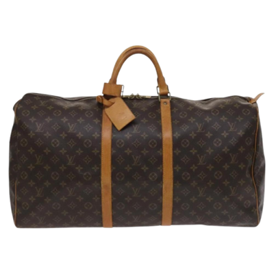 Brown Canvas Louis Vuitton Keepall