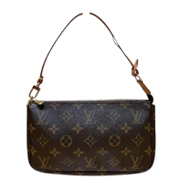 Thumbnail of Pre-Owned Brown Canvas Louis Vuitton Pochette Accessoires - Image 1