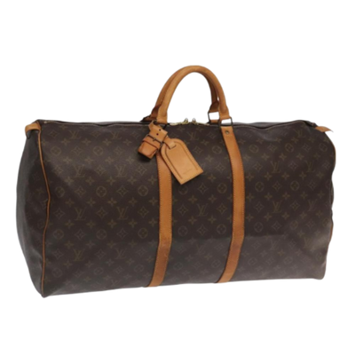 Brown Canvas Louis Vuitton Keepall