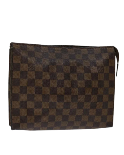 Vintage Brown Canvas Louis Vuitton Poche Toilette