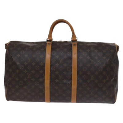 Pre-Owned Brown Canvas Louis Vuitton Keepall