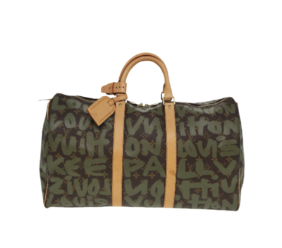 Brown Canvas Louis Vuitton Keepall