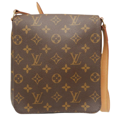 Pre-Owned Brown Canvas Louis Vuitton Musette Salsa