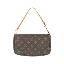 Thumbnail of Pre-Owned Brown Canvas Louis Vuitton Pochette Accessoires - Image 1