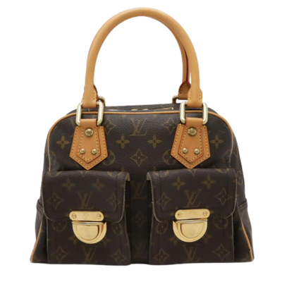 Brown Canvas Louis Vuitton Manhattan