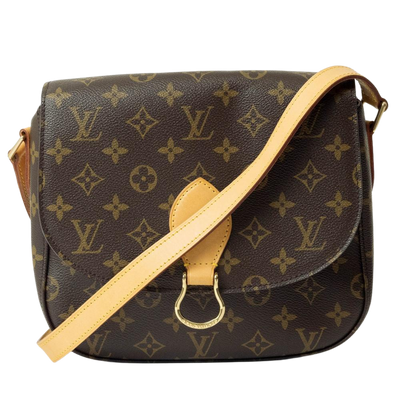 Pre-Owned Brown Canvas Louis Vuitton Saint Cloud