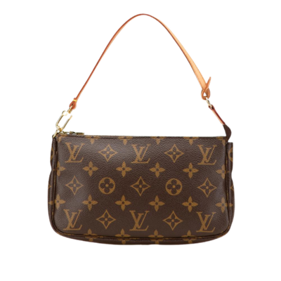 Vintage Brown Canvas Louis Vuitton Pochette Accessoires