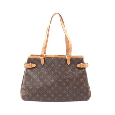 Pre-Owned Brown Canvas Louis Vuitton Batignolles