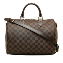 Thumbnail of Brown Canvas Louis Vuitton Speedy - Image 1