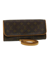 Thumbnail of Brown Canvas Louis Vuitton Twin Pochette - Image 1