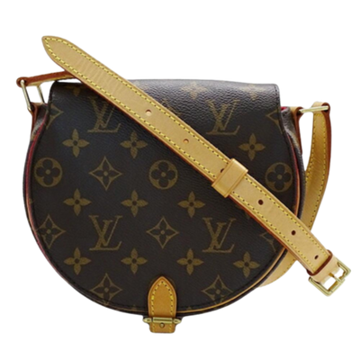 Pre-Owned Brown Canvas Louis Vuitton Sac Tambourine