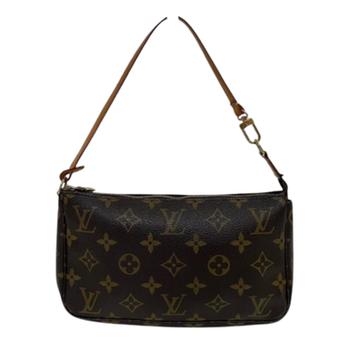 Brown Canvas Louis Vuitton Pochette Accessoires