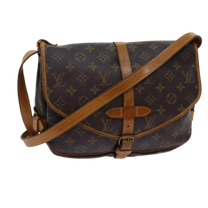 Thumbnail of Brown Canvas Louis Vuitton Saumur - Image 1