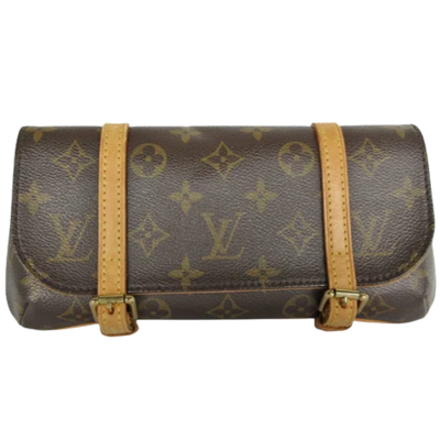 Brown Canvas Louis Vuitton Pochette Marelle
