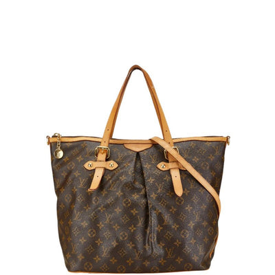 Pre-Owned Brown Canvas Louis Vuitton Palermo