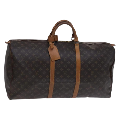 Vintage Brown Canvas Louis Vuitton Keepall