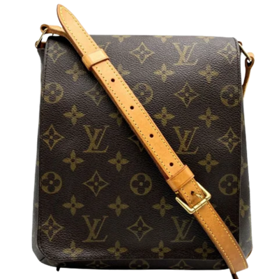 Brown Canvas Louis Vuitton Musette Salsa