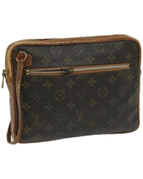 Thumbnail of Brown Canvas Louis Vuitton Clutch - Image 1