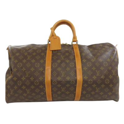 Brown Canvas Louis Vuitton Keepall