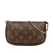Thumbnail of Pre-Owned Brown Canvas Louis Vuitton Pochette Accessoires - Image 1