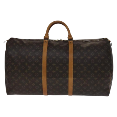 Pre-Owned Brown Canvas Louis Vuitton Keepall