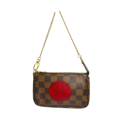 Brown Canvas Louis Vuitton Pochette Accessoires