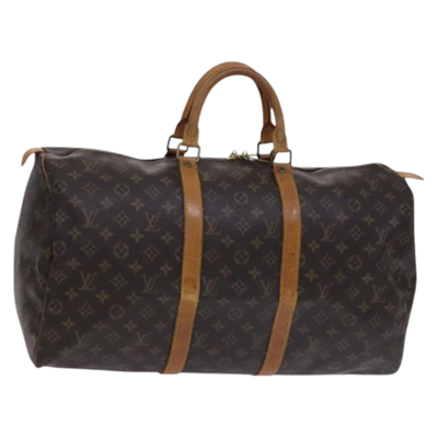 Vintage Brown Canvas Louis Vuitton Keepall
