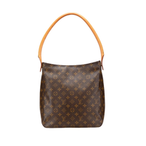 Thumbnail of Pre-Owned Brown Canvas Louis Vuitton Looping - Image 1