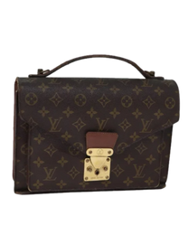 Thumbnail of Pre-Owned Brown Canvas Louis Vuitton Monceau - Image 1