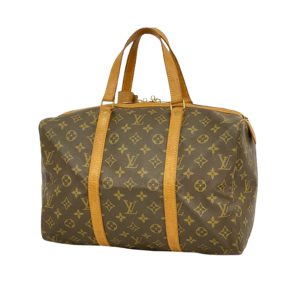 Pre-Owned Brown Canvas Louis Vuitton Sac Souple