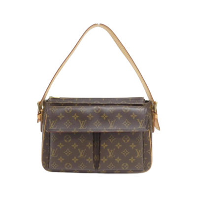 Pre-Owned Brown Canvas Louis Vuitton Shoulder Bags