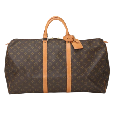 Vintage Brown Canvas Louis Vuitton Keepall