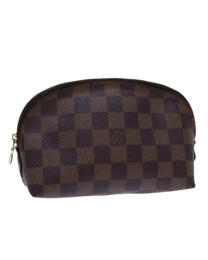 Thumbnail of Vintage Brown Canvas Louis Vuitton Cosmetic Pouch - Image 1