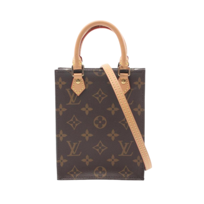 Pre-Owned Brown Canvas Louis Vuitton Sac Plat