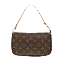 Thumbnail of Brown Canvas Louis Vuitton Pochette Accessoires - Image 1