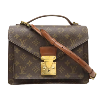 Vintage Brown Canvas Louis Vuitton Monceau