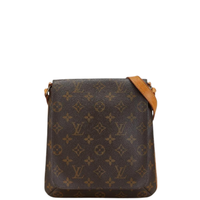 Pre-Owned Brown Canvas Louis Vuitton Musette Salsa